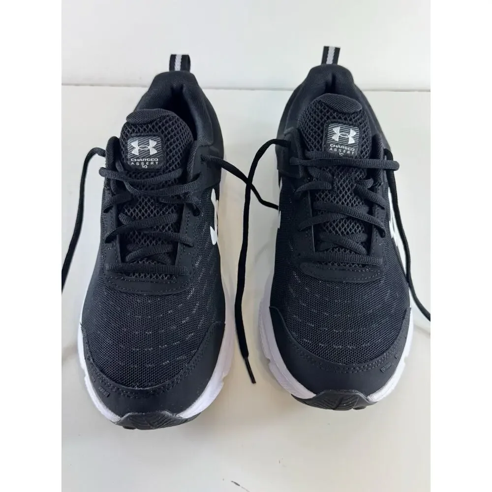 Under Armour Charged Assert 10 Running Sneakers, Black & White, Sz: 10.5, 71-04 - Picture 3 of 16